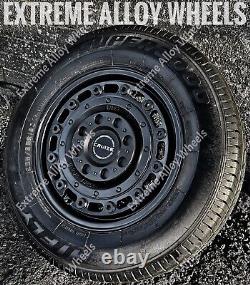 16 Black DS1 Alloy Wheels Volkswagen Crafter 6x130 + 235/65/16 Road Tyres
