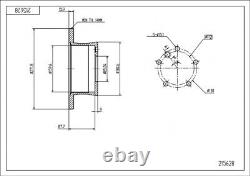 2x BRAKE DISC 215 628 FOR MERCEDES-BENZ G-CLASS/SUV/Cabrio SPRINTER/2-t/Van/Bus