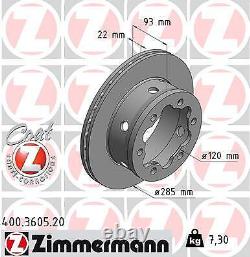 2x Brake Disc for MERCEDES-BENZ VWB904, B670, B668, B667, VARIO Van 9044230212
