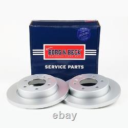 2x Brake Discs Pair Solid For Mercedes Sprinter 3.5-t 314 CDi Rear 9104232100