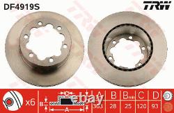 2x Brake Discs Pair Vented fits MERCEDES SPRINTER 906 3.5 Rear 06 to 13 M272.979