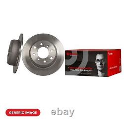 2x Brake Discs Rear Solid Braking System Fits Mercedes-Benz VW BREMBO 08.9509.11