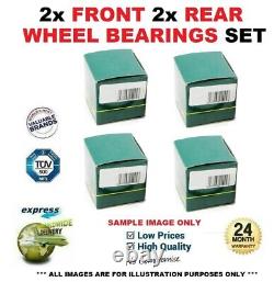 2x Front 2x Rear WHEEL BEARINGS for MERCEDES BENZ SPRINTER Box 215 CDI 2006-2009