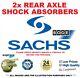 2x Sachs Boge Rear Shock Absorbers For Mercedes Sprinter Bus 216 Cdi 2000-2006