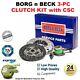 Borg N Beck 3pc Clutch Kit + Csc For Mercedes Sprinter Chassis 509 Cdi 2006-2009