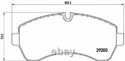 BREMBO FRONT + REAR BRAKE PADS for MERCEDES BENZ SPRINTER Bus 313 CDI 2011-2016