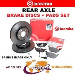 BREMBO Rear Axle BRAKE DISCS + PADS for MERCEDES SPRINTER Bus 214 NGT 2000-2006