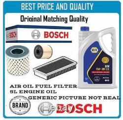 Bosch Air Oil Fuel Filters And 5l Engine Oil For Mercedes-benz Z8250p9820n2836k5