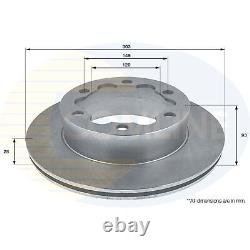 Comline Rear Brake Discs Vented 303mm For Mercedes Sprinter 906 2.1