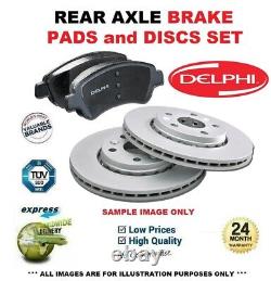 Delphi Rear Axle BRAKE DISCS + PADS for MERCEDES SPRINTER Box 416 CDI 2000-2006