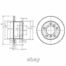 Delphi Rear Axle BRAKE DISCS + PADS for MERCEDES SPRINTER Box 416 CDI 2000-2006