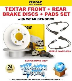 FRONT + REAR DISCS + PADS +SENSORS for MERCEDES SPRINTER Chassis 311 CDI 2000-06