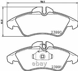 FRONT + REAR PADS + SENSORS for MERCEDES SPRINTER Chassis 313 CDI 4x4 2002-2006