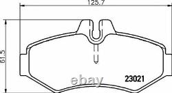 FRONT + REAR PADS + SENSORS for MERCEDES SPRINTER Chassis 313 CDI 4x4 2002-2006