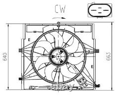 Fan Radiator Fits Mercedes-benz V-class V 200 CDI / D /v 220 CDI / D /v 250