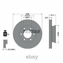 For Mercedes Sprinter 3-t 907,910 215 CDI RWD Textar Front Coated Brake Discs