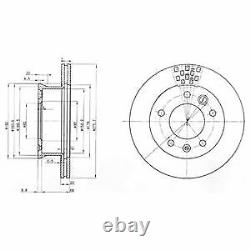 Front Axle BRAKE DISCS + PADS for MERCEDES BENZ SPRINTER Bus 211 CDI 2000-2006