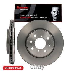 Front Brake Discs Internally Vented Coated + Pads Fits Mercedes-Benz BREMBO