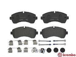 Front Brake Discs Internally Vented Coated + Pads Fits Mercedes-Benz BREMBO