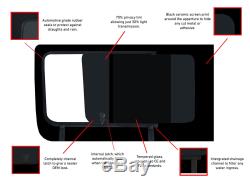 Left Fixed Right Side Opening Dark Tint Windows for Mercedes Sprinter (06-18)