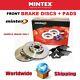 Mintex Front Brake Discs + Pads For Mercedes Sprinter Chassis 211 Cdi 2000-2006