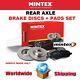 Mintex Rear Brake Discs + Pads Set For Mercedes Sprinter Bus 408 Cdi 2000-2006