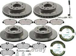 Mercedes Sprinter Front & Rear Brake Discs And Pads Hand Brake Shoes 2006 2016