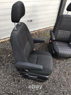Mercedes Sprinter / VW Crafter Front Driver & Passenger Twin Armrest Seats 2017