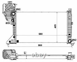 RADIATOR for MERCEDES BENZ SPRINTER 2-t Box 216 CDI 2000-2006