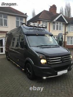 Roof Bar C + LEDs To Fit Mercedes Sprinter Medium 2006 2014 Van High BLACK