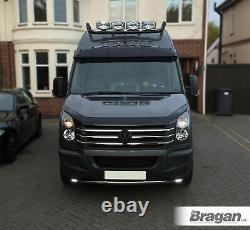 Roof Bar C + LEDs To Fit Mercedes Sprinter Medium 2006 2014 Van High BLACK