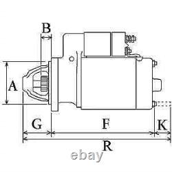 Starter Fits Mercedes-benz 190 Sedan E 1.8 /e 2.0 /2.0 /e 2.0/e 2.3-16/e 2.3