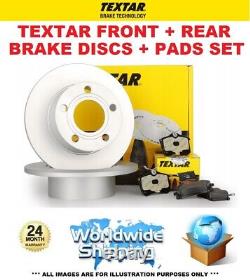 TEXTAR FRONT + REAR DISCS + PADS for MERCEDES SPRINTER 3-t Box 308 CDI 2000-2006