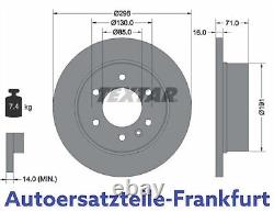 2 X Disques De Frein Textar Mercedes-benz Sprinter + Vw Crafter Rear 298 MM