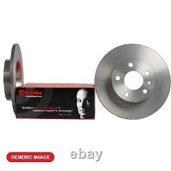 2x Disques de frein arrière système de freinage solide compatible avec Mercedes-Benz VW BREMBO 08.9509.11