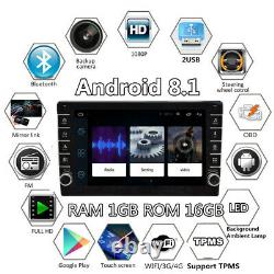 8po 1din Android 8.1 Quad-core 1+16go Car Fm Radio Stéréo Mp5 Player Gps Sat Nav