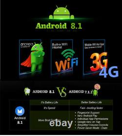 Android 8.1 10.1 Double Din Quad-core Voiture Stéréo Mp5 Player Bluetooth Gps Bluetooth
