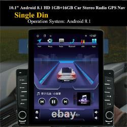 Android 8.1 1din 10.1in Car Stereo Radio Sat Nav Gps Wifi Mp5 Et Caméra Arrière