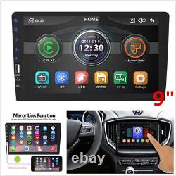 Autoradio stéréo 1 Din 9 pouces Bluetooth écran tactile lecteur MP5 AUX Mirror Link