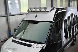 Barre de toit C + LED + Spots LED Jumbo pour s'adapter à Mercedes Sprinter 2018+ Moyen-Hauteur