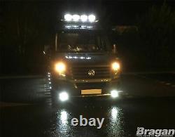 Barre de toit C + LED + Spots LED Jumbo pour s'adapter à Mercedes Sprinter 2018+ Moyen-Hauteur