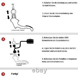 DTE Pedalbox 3S avec cordon pour Mercedes-Benz C-Class S205 150Kw 10 2<br/> 
<br/> (Note: 'cordon' can also be translated as 'sangle' in this context)