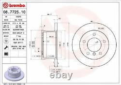 Disques de frein arrière BREMBO + plaquettes pour MERCEDES SPRINTER Châssis 208 CDI 2000-2006