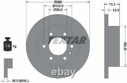 Disques de frein pour voiture Textar (paire) Arrière Diamètre extérieur 298mm Pour Mercedes-Benz 923011