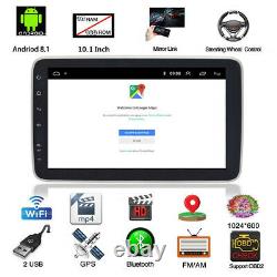 Double 2din 10.1in Android 8.1 Bluetooth Stéréo Radio Voiture Mp5 Gps Sat Nav