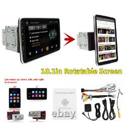 Double 2din Rotatif 10.1in Android 9.1 Voiture Fm Stereo Radio Gps Wifi Lecteur Mp5