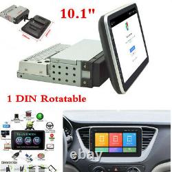 Écran Tactile 10.1 Simple Din 4-core Rotatable Android 8.1 Voiture Gps Wifi Dab Obd