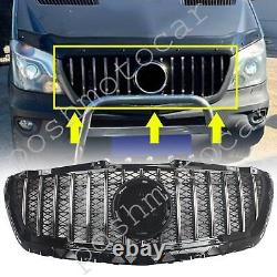 Grille de radiateur avant noir 1x pour Mercedes-Benz Sprinter 2500 W906 2014-2017