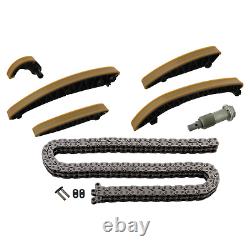 Kit de chaîne de distribution de vilebrequin avec rails coulissants et tendeur de chaîne compatible avec Me Febi 48382