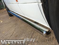 Mercedes Sprinter Lwb 06+ 76mm Side Bar Qualité Barres En Acier Inoxydable Van Steps
